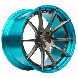 ZP.FORGED 16 Deep Concave | Brushed Black / Atlantis Blue Lip